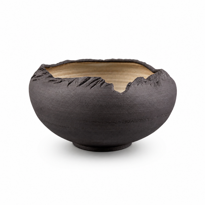 Handmade Golden Interior Stoneware Bowl Set