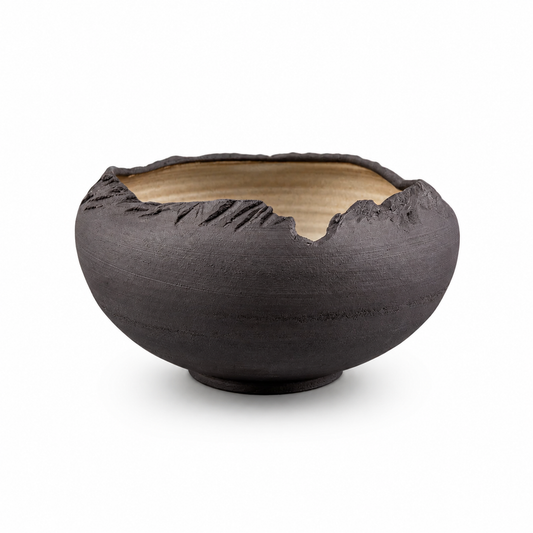 Handmade Golden Interior Stoneware Bowl Set