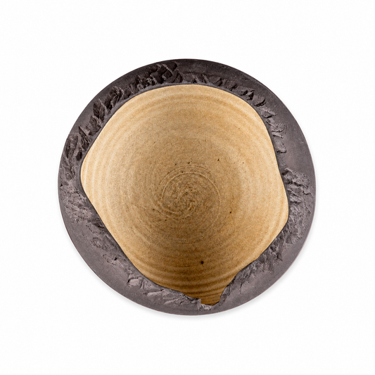 Handmade Golden Interior Stoneware Bowl Set