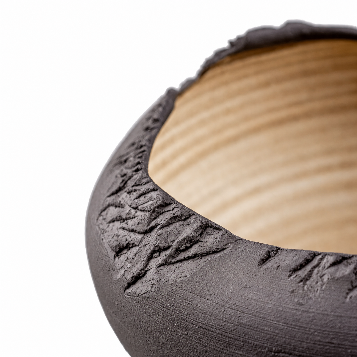 Handmade Golden Interior Stoneware Bowl Set