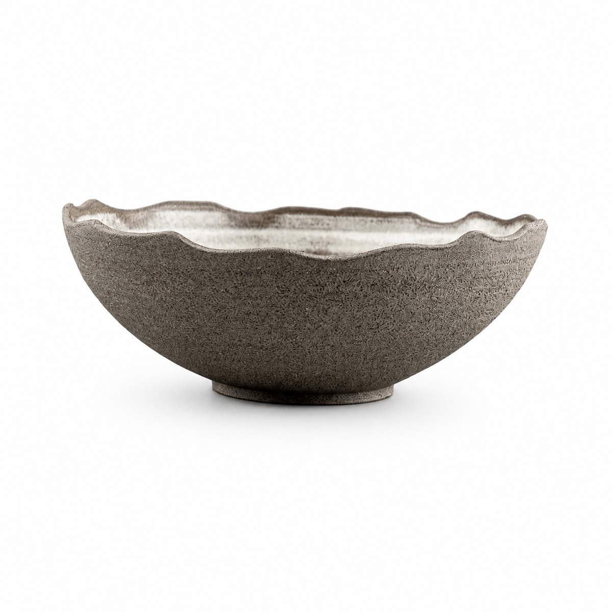 Handmade Matte White Earthy Stoneware Bowl Set