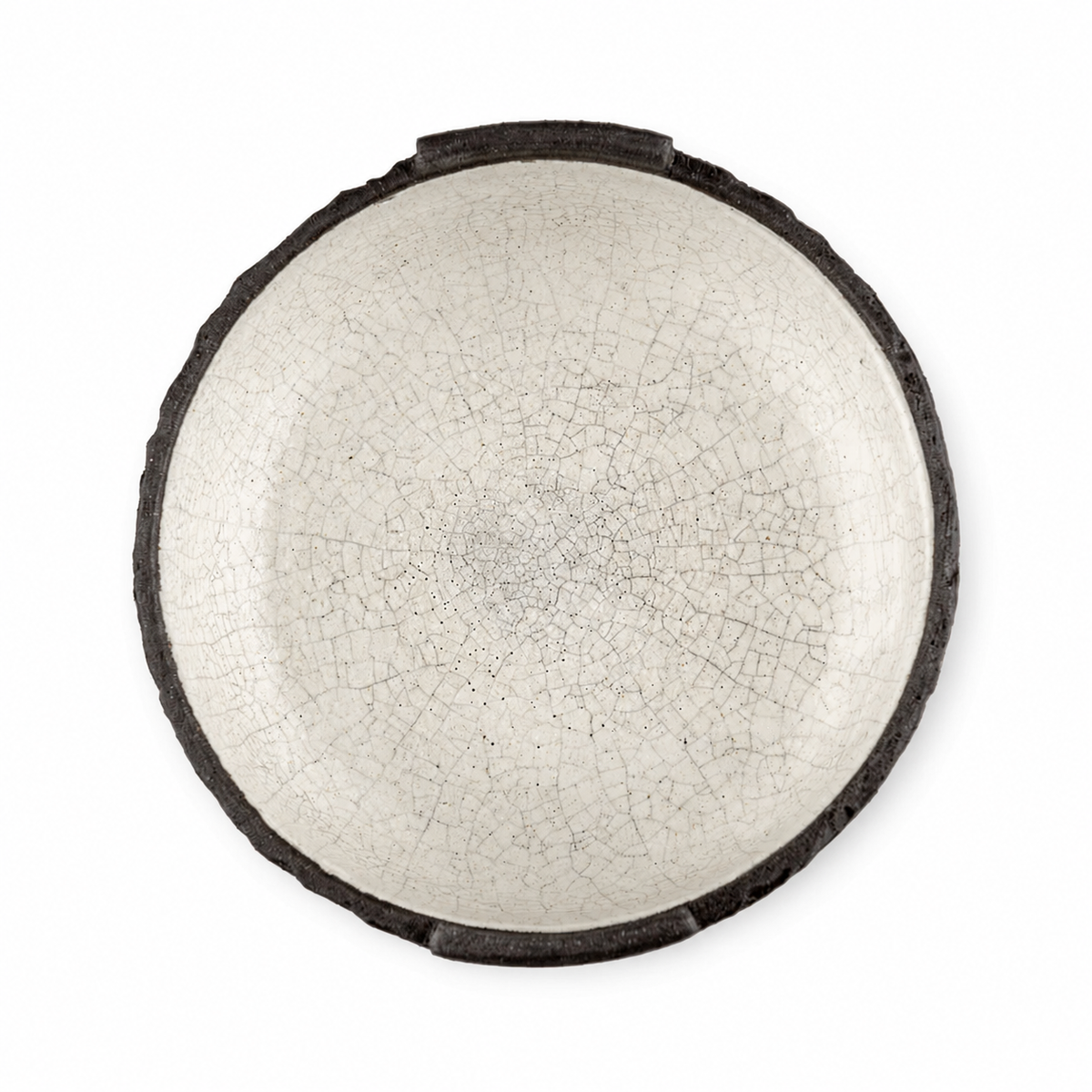 Handmade Black & White Stoneware Bowl Set