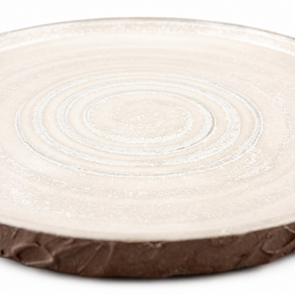 Handmade Matte White Stoneware Dinner Plate Set