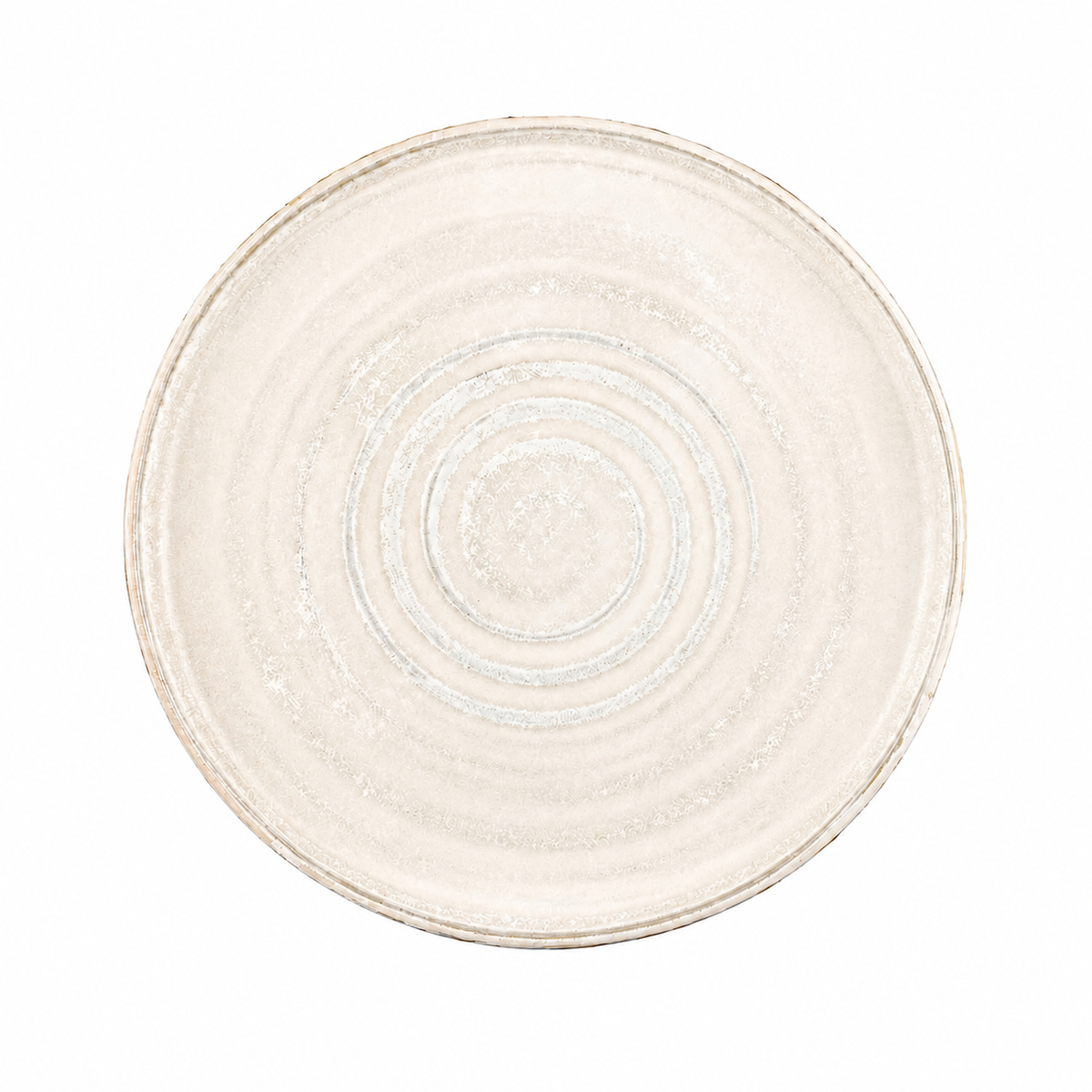 Handmade Matte White Stoneware Dinner Plate Set