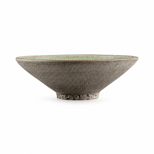 Handmade Matte Turquoise Stoneware Plate Set