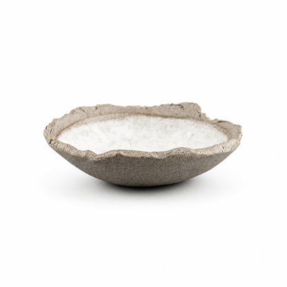 Handmade Matte White Stoneware Sushi Plate Set